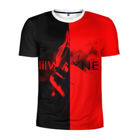 Мужская футболка 3D спортивная с принтом Lil Wayne 4 в Тюмени, 100% полиэстер с улучшенными характеристиками | приталенный силуэт, круглая горловина, широкие плечи, сужается к линии бедра | 