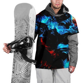 Накидка на куртку 3D с принтом Жидкие краски в Тюмени, 100% полиэстер |  | 3d | абстракция | волны | другие | жидкие краски | краска | линии | оптические | полосы | прикольные | разводы | узоры | фрактал | цветные | яркие