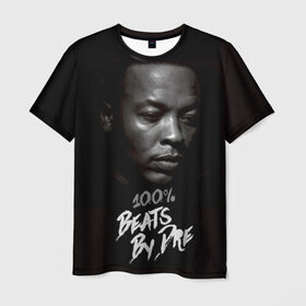 Мужская футболка 3D с принтом Dr.Dre в Тюмени, 100% полиэфир | прямой крой, круглый вырез горловины, длина до линии бедер | dr. dre | rap | андре ромелл янг | джи фанк. | доктор дре | доктор дрэ | рэп