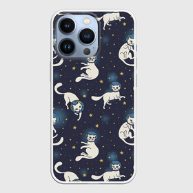 Чехол для iPhone 13 Pro с принтом Космокотики в Тюмени,  |  | звёзды | космос | кот | котик | кошка | паттерн | скафандр