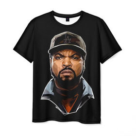 Мужская футболка 3D с принтом Ice Cube 1 в Тюмени, 100% полиэфир | прямой крой, круглый вырез горловины, длина до линии бедер | ice cube | oshea jackson | rap | айс кьюб | гангста рэп | о’ши дже́ксон | рэп