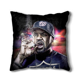 Подушка 3D с принтом Ice Cube 4 в Тюмени, наволочка – 100% полиэстер, наполнитель – холлофайбер (легкий наполнитель, не вызывает аллергию). | состоит из подушки и наволочки. Наволочка на молнии, легко снимается для стирки | ice cube | oshea jackson | rap | айс кьюб | гангста рэп | о’ши дже́ксон | рэп