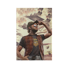 Обложка для паспорта матовая кожа с принтом Рэднэк в Тюмени, натуральная матовая кожа | размер 19,3 х 13,7 см; прозрачные пластиковые крепления | far cry | far cry 5 | фар край