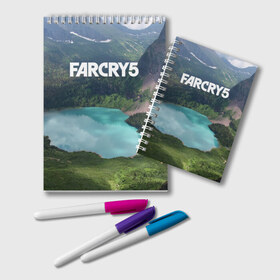 Блокнот с принтом Far Cry 5 в Тюмени, 100% бумага | 48 листов, плотность листов — 60 г/м2, плотность картонной обложки — 250 г/м2. Листы скреплены удобной пружинной спиралью. Цвет линий — светло-серый
 | Тематика изображения на принте: far cry | far cry 5 | фар край
