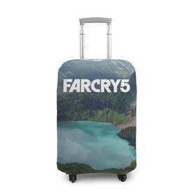 Чехол для чемодана 3D с принтом Far Cry 5 в Тюмени, 86% полиэфир, 14% спандекс | двустороннее нанесение принта, прорези для ручек и колес | far cry | far cry 5 | фар край