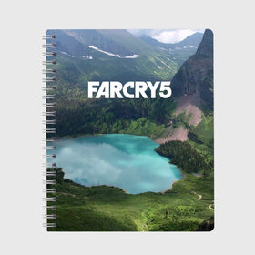 Тетрадь с принтом Far Cry 5 в Тюмени, 100% бумага | 48 листов, плотность листов — 60 г/м2, плотность картонной обложки — 250 г/м2. Листы скреплены сбоку удобной пружинной спиралью. Уголки страниц и обложки скругленные. Цвет линий — светло-серый
 | far cry | far cry 5 | фар край