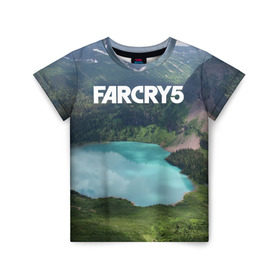Детская футболка 3D с принтом Far Cry 5 в Тюмени, 100% гипоаллергенный полиэфир | прямой крой, круглый вырез горловины, длина до линии бедер, чуть спущенное плечо, ткань немного тянется | Тематика изображения на принте: far cry | far cry 5 | фар край
