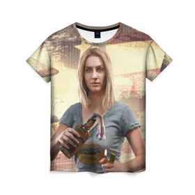 Женская футболка 3D с принтом Фар Край 5 в Тюмени, 100% полиэфир ( синтетическое хлопкоподобное полотно) | прямой крой, круглый вырез горловины, длина до линии бедер | far cry | far cry 5 | фар край