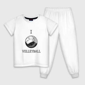 Детская пижама хлопок с принтом My volleyball в Тюмени, 100% хлопок |  брюки и футболка прямого кроя, без карманов, на брюках мягкая резинка на поясе и по низу штанин
 | Тематика изображения на принте: ball | beach | game | gamer | i | love | player | volleybal | волейбол | волейболист | игра | игрок | пляжник | спорт | спортсмен