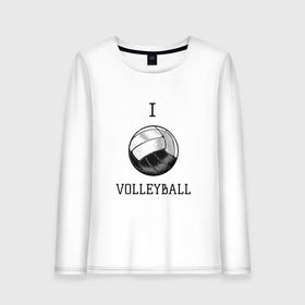 Женский лонгслив хлопок с принтом My volleyball в Тюмени, 100% хлопок |  | ball | beach | game | gamer | i | love | player | volleybal | волейбол | волейболист | игра | игрок | пляжник | спорт | спортсмен