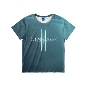 Детская футболка 3D с принтом LineAge II в Тюмени, 100% гипоаллергенный полиэфир | прямой крой, круглый вырез горловины, длина до линии бедер, чуть спущенное плечо, ткань немного тянется | Тематика изображения на принте: l2 | la 2 | lineage | lineage 2 | lineage ii | линейка