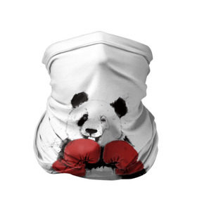 Бандана-труба 3D с принтом Панда боксер в Тюмени, 100% полиэстер, ткань с особыми свойствами — Activecool | плотность 150‒180 г/м2; хорошо тянется, но сохраняет форму | бамбук | бамбуковый медведь | бокс | боксерские | брызги | енот | животное | коала | красивый | красная книга | кунгфу | медведь | милый | мишка | очки | панда | перчатки | пот | прикол | прикольный