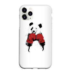 Чехол для iPhone 11 Pro матовый с принтом Панда боксер в Тюмени, Силикон |  | Тематика изображения на принте: бамбук | бамбуковый медведь | бокс | боксерские | брызги | енот | животное | коала | красивый | красная книга | кунгфу | медведь | милый | мишка | очки | панда | перчатки | пот | прикол | прикольный