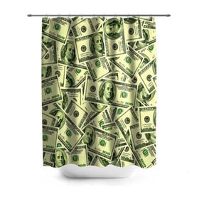 Штора 3D для ванной с принтом Benjamin Franklin в Тюмени, 100% полиэстер | плотность материала — 100 г/м2. Стандартный размер — 146 см х 180 см. По верхнему краю — пластиковые люверсы для креплений. В комплекте 10 пластиковых колец | 3d | benjamin franklin | америка | богатство | валюта | денежные купюры | деньги | доллар | зеленые | сша | текстуры