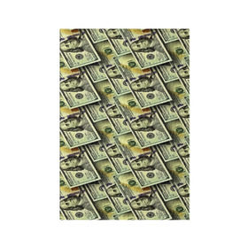 Обложка для паспорта матовая кожа с принтом Деньги в Тюмени, натуральная матовая кожа | размер 19,3 х 13,7 см; прозрачные пластиковые крепления | 3d | benjamin franklin | америка | богатство | валюта | денежные купюры | деньги | доллар | зеленые | сша | текстуры
