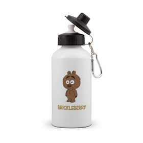 Бутылка спортивная с принтом Malloy (Brickleberry) в Тюмени, металл | емкость — 500 мл, в комплекте две пластиковые крышки и карабин для крепления | brickleberry | malloy