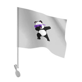 Флаг для автомобиля с принтом Panda в Тюмени, 100% полиэстер | Размер: 30*21 см | panda dab | животные | панда