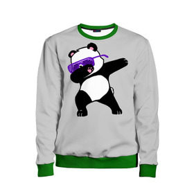Детский свитшот 3D с принтом Panda в Тюмени, 100% полиэстер | свободная посадка, прямой крой, мягкая тканевая резинка на рукавах и понизу свитшота | panda dab | животные | панда