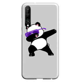 Чехол для Honor P30 с принтом Panda в Тюмени, Силикон | Область печати: задняя сторона чехла, без боковых панелей | panda dab | животные | панда