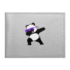 Обложка для студенческого билета с принтом Panda в Тюмени, натуральная кожа | Размер: 11*8 см; Печать на всей внешней стороне | Тематика изображения на принте: panda dab | животные | панда