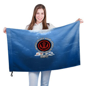 Флаг 3D с принтом ОСНАЗ ВМФ в Тюмени, 100% полиэстер | плотность ткани — 95 г/м2, размер — 67 х 109 см. Принт наносится с одной стороны | вмф | осназ | осназ вмф | разведка | флот