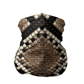 Бандана-труба 3D с принтом Питон в Тюмени, 100% полиэстер, ткань с особыми свойствами — Activecool | плотность 150‒180 г/м2; хорошо тянется, но сохраняет форму | аллигатор | варан | игуана | кайман | кожа | крокодил | питон | ящерица