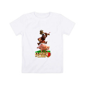 Детская футболка хлопок с принтом Clash of Clans 9 в Тюмени, 100% хлопок | круглый вырез горловины, полуприлегающий силуэт, длина до линии бедер | clash of clans | игры | клэш оф кланс