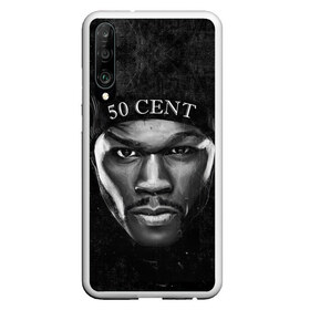 Чехол для Honor P30 с принтом 50 cent в Тюмени, Силикон | Область печати: задняя сторона чехла, без боковых панелей | 50 cent | 50 центов | rap | гангста рэп | кертис джексон | пятьдесят центов | рэп | фифти сент | хип хоп