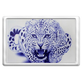 Магнит 45*70 с принтом Леопард в Тюмени, Пластик | Размер: 78*52 мм; Размер печати: 70*45 | арт | гепард | дикая кошка | зверь | искусство | кошка | леопард | хищник