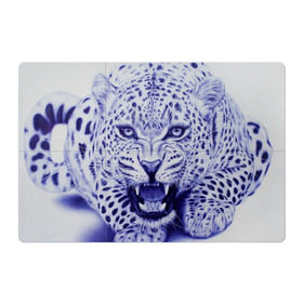 Магнитный плакат 3Х2 с принтом Леопард в Тюмени, Полимерный материал с магнитным слоем | 6 деталей размером 9*9 см | арт | гепард | дикая кошка | зверь | искусство | кошка | леопард | хищник