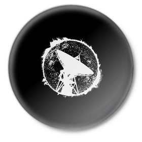 Значок с принтом ГРОТ в Тюмени,  металл | круглая форма, металлическая застежка в виде булавки | grot55 | rap | грот | рэп | хип хоп