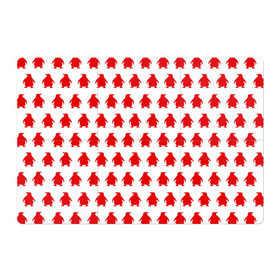 Магнитный плакат 3Х2 с принтом Пингвинчики в Тюмени, Полимерный материал с магнитным слоем | 6 деталей размером 9*9 см | Тематика изображения на принте: 3d | арт | животные | пингвины | птицы | текстуры