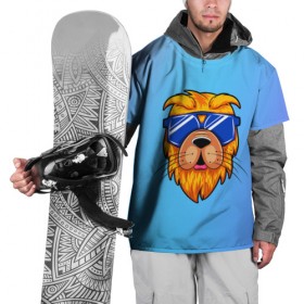 Накидка на куртку 3D с принтом Dog hipster в Тюмени, 100% полиэстер |  | animal | beast | brand | brute | dog | pet | голова животного | животные | лето | очки | собака | хипстер | шерсть