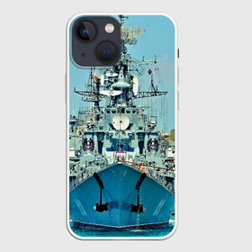 Чехол для iPhone 13 mini с принтом Сторожевой корабль в Тюмени,  |  | 3d | море | севастополь | сторожевой корабль | судно | черноморский флот