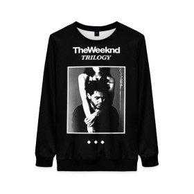 Женский свитшот 3D с принтом The Weeknd в Тюмени, 100% полиэстер с мягким внутренним слоем | круглый вырез горловины, мягкая резинка на манжетах и поясе, свободная посадка по фигуре | the weeknd | викенд | тесфайе | уикенд