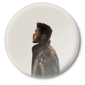 Значок с принтом The Weeknd в Тюмени,  металл | круглая форма, металлическая застежка в виде булавки | Тематика изображения на принте: the weeknd | викенд | тесфайе | уикенд