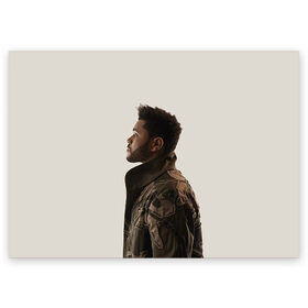 Поздравительная открытка с принтом The Weeknd в Тюмени, 100% бумага | плотность бумаги 280 г/м2, матовая, на обратной стороне линовка и место для марки
 | Тематика изображения на принте: the weeknd | викенд | тесфайе | уикенд