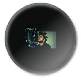Значок с принтом The Weeknd в Тюмени,  металл | круглая форма, металлическая застежка в виде булавки | the weeknd | викенд | тесфайе | уикенд