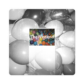 Магнит виниловый Квадрат с принтом The Weeknd в Тюмени, полимерный материал с магнитным слоем | размер 9*9 см, закругленные углы | Тематика изображения на принте: the weeknd | викенд | тесфайе | уикенд