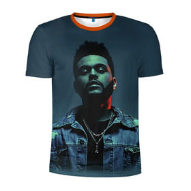 Мужская футболка 3D спортивная с принтом The Weeknd в Тюмени, 100% полиэстер с улучшенными характеристиками | приталенный силуэт, круглая горловина, широкие плечи, сужается к линии бедра | the weeknd | викенд | тесфайе | уикенд
