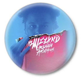 Значок с принтом The Weeknd в Тюмени,  металл | круглая форма, металлическая застежка в виде булавки | the weeknd | викенд | тесфайе | уикенд