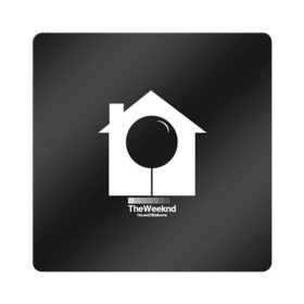 Магнит виниловый Квадрат с принтом The Weeknd в Тюмени, полимерный материал с магнитным слоем | размер 9*9 см, закругленные углы | Тематика изображения на принте: 