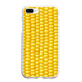 Чехол для iPhone 7Plus/8 Plus матовый с принтом Сладкая вареная кукуруза в Тюмени, Силикон | Область печати: задняя сторона чехла, без боковых панелей | Тематика изображения на принте: еда | кукуруза