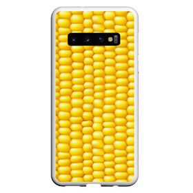 Чехол для Samsung Galaxy S10 с принтом Сладкая вареная кукуруза в Тюмени, Силикон | Область печати: задняя сторона чехла, без боковых панелей | Тематика изображения на принте: еда | кукуруза