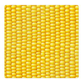 Магнитный плакат 3Х3 с принтом Сладкая вареная кукуруза в Тюмени, Полимерный материал с магнитным слоем | 9 деталей размером 9*9 см | еда | кукуруза