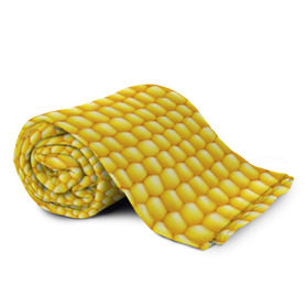 Плед 3D с принтом Сладкая вареная кукуруза в Тюмени, 100% полиэстер | закругленные углы, все края обработаны. Ткань не мнется и не растягивается | Тематика изображения на принте: еда | кукуруза