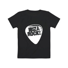 Детская футболка хлопок с принтом Ibiza Rocks Black & White в Тюмени, 100% хлопок | круглый вырез горловины, полуприлегающий силуэт, длина до линии бедер | dj | ibiza | pink | rocks | вечеринка | гламур | диджей | дизайн | ибица | клуб | мода | остров | отпуск | пафос | путешествие | рок | стиль