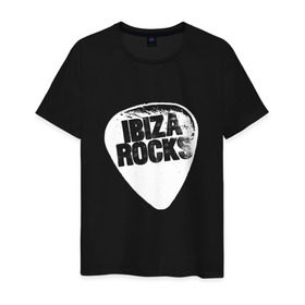 Мужская футболка хлопок с принтом Ibiza Rocks Black & White в Тюмени, 100% хлопок | прямой крой, круглый вырез горловины, длина до линии бедер, слегка спущенное плечо. | dj | ibiza | pink | rocks | вечеринка | гламур | диджей | дизайн | ибица | клуб | мода | остров | отпуск | пафос | путешествие | рок | стиль