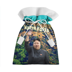 Подарочный 3D мешок с принтом NORTH KOREA в Тюмени, 100% полиэстер | Размер: 29*39 см | Тематика изображения на принте: hollywood | kim jong un | north korea | ким чен ын | северная корея