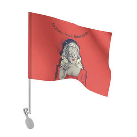 Флаг для автомобиля с принтом Бесславные ублюдки в Тюмени, 100% полиэстер | Размер: 30*21 см | inglourious basterds | жид медведь | квентин | мсье лападит | тарантино